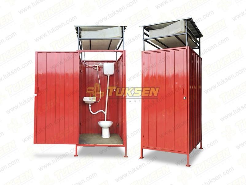 Container Tuksen em local de difícil acesso